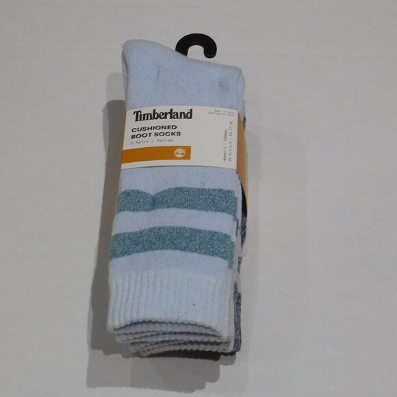 NEW 3 Pairs Timberland Cushioned Boot Socks 6.5-9.5 - Picture 2 of 2